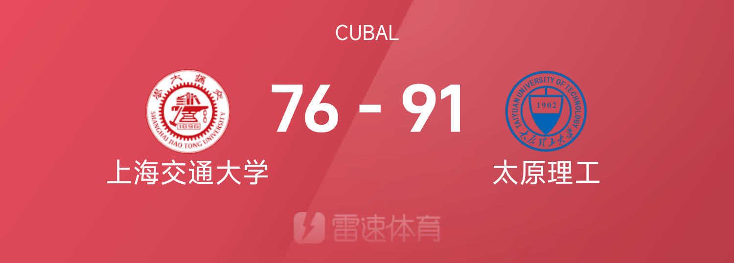 🏀CUBAL八强赛战报：曹芷豪27分10助，太原理工91-76轻取上海交通大学